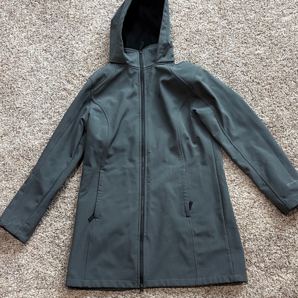 Eddie Bauer Women’s Shell Jacket, Dark Charcoal Grey – Size Large